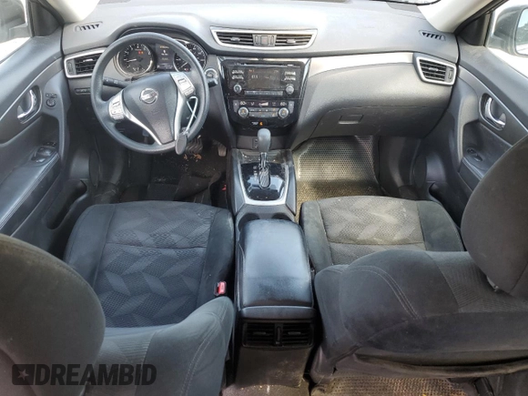 2015 Nissan Rogue S with VIN 5N1AT2MLXFC840222, listed as a Copart auction lot 50228225 with 200,263 mi miles and Salvage Title. Bid and sale history available at DreamBid. Image 8.