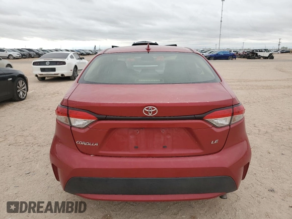 2021 Toyota Corolla LE with VIN JTDEPMAE9MJ135321, listed as a Copart auction lot 59566404 with 60,179 mi miles and Clean Title. Bid and sale history available at carsss.com. Image 6.