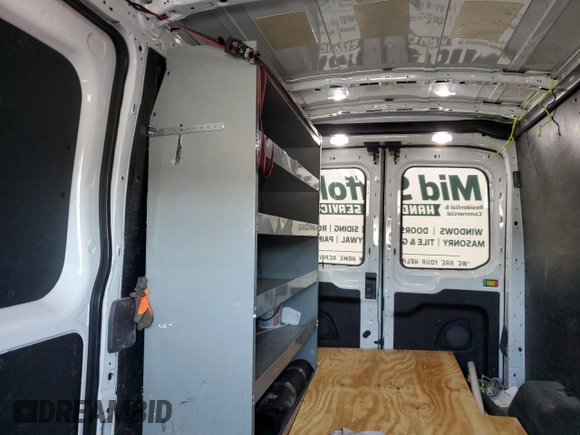 2020 Ford Transit Cargo with VIN 1FTBR2C8XLKB28623, listed as a Copart auction lot 70620544 with 60,020 mi miles and Salvage Title. Bid and sale history available at carsss.com. Image 10.