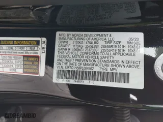 2023 Acura RDX w/Technology Package with VIN 5J8TC1H58PL004902, listed as a IAAI auction lot 41464867 with 11,970 mi miles. Bid and sale history available at carsss.com. Image 9.