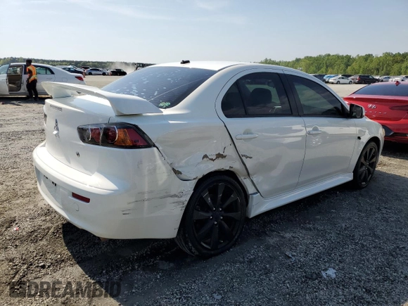 2014 Mitsubishi Lancer GT with VIN JA32U8FWXEU003400, listed as a Copart auction lot 53673975 with 116,253 mi miles and Salvage Title. Bid and sale history available at DreamBid. Image 3.