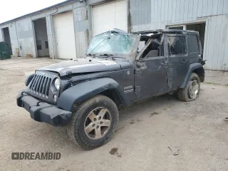 2014 Jeep Wrangler Unlimited Sport with VIN 1C4BJWDG7EL183466, listed as a Copart auction lot 64688385 with 269,578 mi miles and Clean title. Bid and sale history available at DreamBid. Image 1.