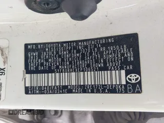 2014 Toyota Corolla L с VIN 5YFBURHEXEP106521, выставлен на аукционе IAAI как лот 42222024 с пробегом 169 817 миль миль и . История ставок и продаж доступна на DreamBid. Изображение 9.