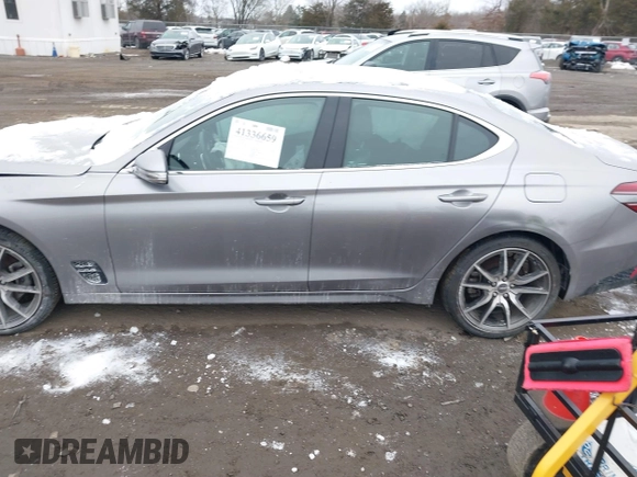2022 Genesis G70 2.0T with VIN KMTG34TA9NU089716, listed as a IAAI auction lot 41336659 with 29,417 mi miles. Bid and sale history available at carsss.com. Image 14.