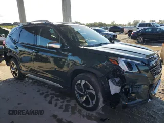 2023 Subaru Forester Touring with VIN JF2SKARC9PH528817, listed as a Copart auction lot 85892314 with 4,399 mi miles and Salvage Title. Bid and sale history available at carsss.com. Image 4.