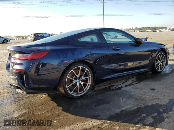 2019 BMW 8 Series M850i xDrive with VIN WBABC4C58KBU96541, listed as a Copart auction lot 75816644 with 24,078 mi miles and Salvage Title. Bid and sale history available at carsss.com. Image 3.