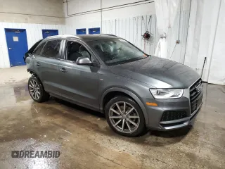 2018 Audi Q3 Premium with VIN WA1ECCFS3JR026977, listed as a Copart auction lot 44118955 with 94,373 mi miles and Salvage title. Bid and sale history available at DreamBid. Image 4.