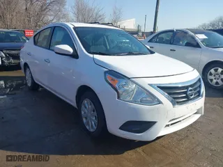 2019 Nissan Versa Sedan SV with VIN 3N1CN7AP0KL859312, listed as a IAAI auction lot 41774102 with 63,909 mi miles. Bid and sale history available at carsss.com. Image 1.