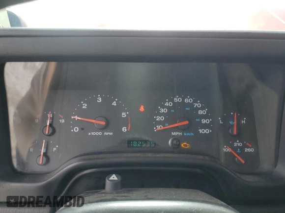 2003 Jeep Wrangler Sport with VIN 1J4FA49S83P369892, listed as a Copart auction lot 56536745 with 182,535 mi miles and Salvage title. Bid and sale history available at DreamBid. Image 9.