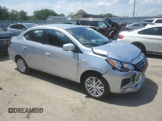 2023 Mitsubishi Mirage G4 ES with VIN ML32FUFJ2PHF01245, listed as a Copart auction lot 62052354 with 3,763 mi miles and Salvage Title. Bid and sale history available at carsss.com. Image 4.