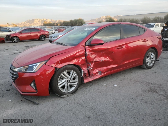 2020 Hyundai Elantra SEL with VIN 5NPD84LF3LH624450, listed as a Copart auction lot 41386135 with 43,105 mi miles and Salvage Title. Bid and sale history available at carsss.com. Image 1.