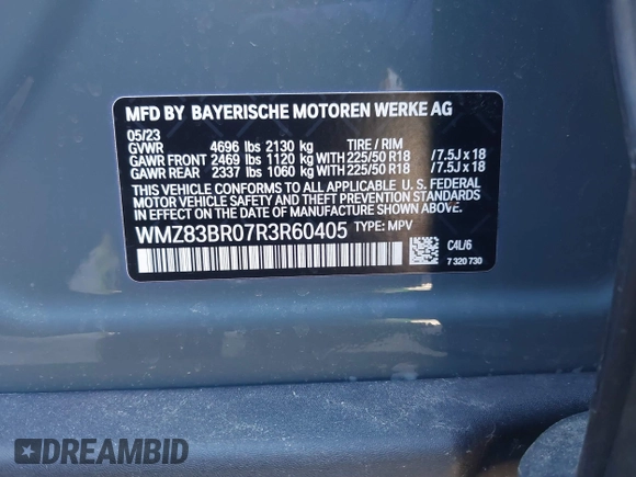 2024 MINI Countryman Cooper S with VIN WMZ83BR07R3R60405, listed as a IAAI auction lot 41882928 with 17,595 mi miles and . Bid and sale history available at DreamBid. Image 9.