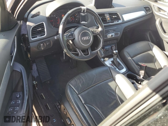 2016 Audi Q3 Premium Plus with VIN WA1EFCFS6GR013351, listed as a Copart auction lot 56727035 with 83,583 mi miles and Salvage title. Bid and sale history available at DreamBid. Image 8.