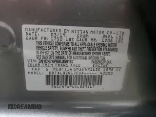 2019 Nissan Versa SV with VIN 3N1CN7AP6KL859167, listed as a Copart auction lot 53779855 with 95,595 mi miles and Clean title. Bid and sale history available at DreamBid. Image 12.