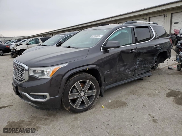 2017 GMC Acadia Denali with VIN 1GKKNXLS5HZ138726, listed as a Copart auction lot 85706874 with 94,087 mi miles and Salvage Title. Bid and sale history available at carsss.com. Image 1.