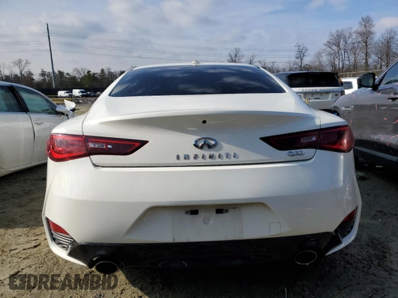 2017 Infiniti Q60 Premium with VIN JN1CV7EK2HM111111, listed as a Copart auction lot 44327985 with 83,511 mi miles and Salvage title. Bid and sale history available at DreamBid. Image 6.