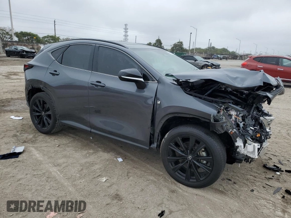 2024 Lexus NX with VIN 2T2KGCEZ7RC047487, listed as a Copart auction lot 89308435 with 0 mi miles and Salvage Title. Bid and sale history available at carsss.com. Image 4.