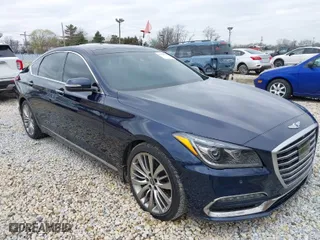 2018 Genesis G80 5.0L Ultimate with VIN KMHGN4JF1JU265669, listed as a IAAI auction lot 41919898 with 54,198 mi miles. Bid and sale history available at carsss.com. Image 1.
