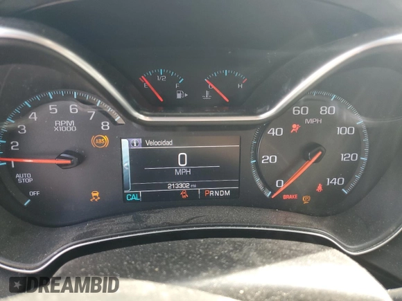 2015 Chevrolet Impala LT with VIN 2G1115SL1F9168033, listed as a Copart auction lot 50881355 with 213,302 mi miles and Salvage Title. Bid and sale history available at DreamBid. Image 9.