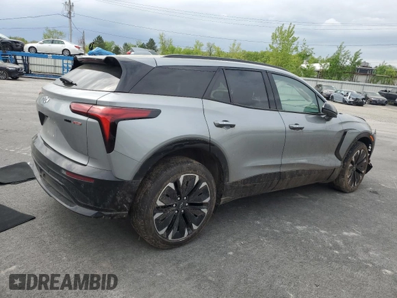 2024 Chevrolet Blazer EV eAWD RS z VIN 3GNKDCRJ9RS186595, wystawiony jako Copart lot #56853035 z przebiegiem Nie podano mil oraz Szkoda całkowita • Salvage title. Historia ofert i sprzedaży dostępna na DreamBid. Obrazek 3.