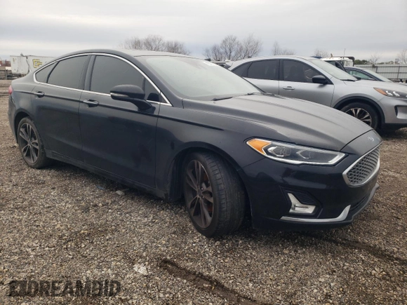 2020 Ford Fusion Titanium with VIN 3FA6P0K98LR175611, listed as a Copart auction lot 46070785 with 107,909 mi miles and Salvage title. Bid and sale history available at DreamBid. Image 4.