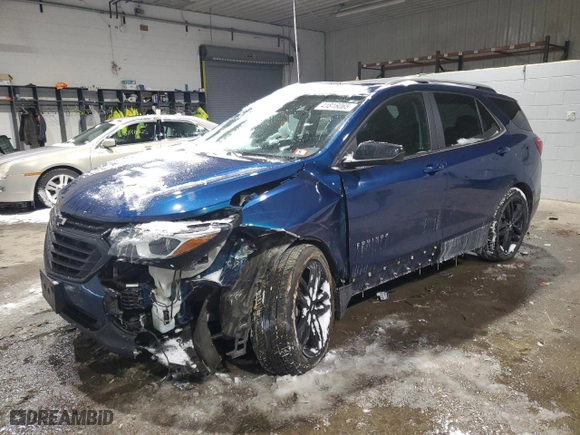 2021 Chevrolet Equinox LT with VIN 3GNAXUEV0ML319393, listed as a Copart auction lot 41816065 with 58,860 mi miles and Salvage Title. Bid and sale history available at carsss.com. Image 1.