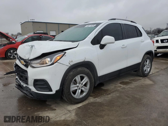 2021 Chevrolet Trax LT with VIN KL7CJLSB8MB343558, listed as a Copart auction lot 44611825 with 39,896 mi miles and Salvage Title. Bid and sale history available at DreamBid. Image 1.
