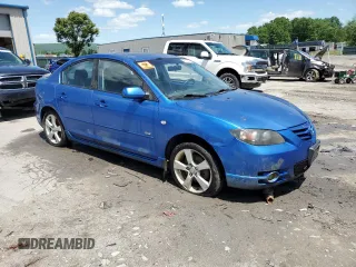 2004 Mazda 3 s with VIN JM1BK323641212218, listed as a Copart auction lot 75604434 with Not Provided miles and Salvage Title. Bid and sale history available at DreamBid. Image 4.
