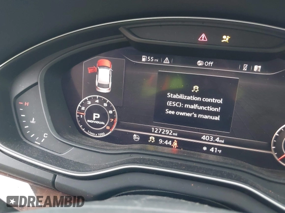 2018 Audi Q5 Premium Plus with VIN WA1BNAFY6J2002090, listed as a IAAI auction lot 41653345 with 127,292 mi miles. Bid and sale history available at carsss.com. Image 16.