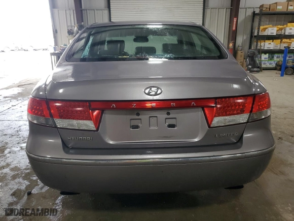 2006 Hyundai Azera SE with VIN KMHFC46F76A134653, listed as a Copart auction lot 75797614 with 171,528 mi miles and Salvage Title. Bid and sale history available at carsss.com. Image 6.