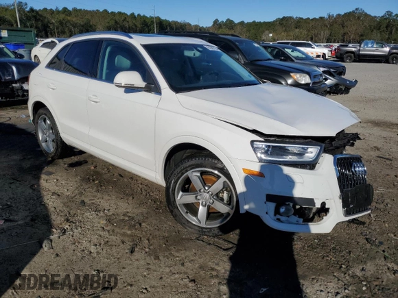 2015 Audi Q3 Premium Plus with VIN WA1BFCFS7FR014199, listed as a Copart auction lot 81987154 with 62,071 mi miles and Salvage title. Bid and sale history available at DreamBid. Image 4.