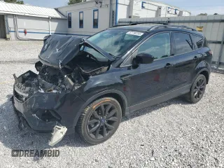 2017 Ford Escape SE z VIN 1FMCU0GD3HUE74017, wystawiony jako Copart lot #53790395 z przebiegiem 94 296 mil mil oraz Szkoda całkowita • Salvage title. Historia ofert i sprzedaży dostępna na DreamBid. Obrazek 1.