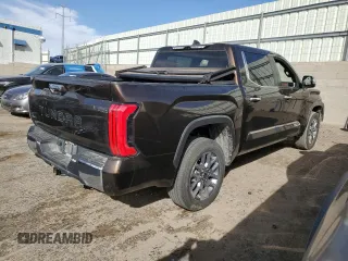 2024 Toyota Tundra 1794 Edition with VIN 5TFMA5DBXRX188084, listed as a Copart auction lot 49468325 with 34,373 mi miles and Salvage title. Bid and sale history available at DreamBid. Image 3.