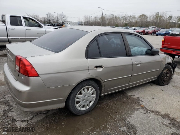 2004 Honda Civic LX with VIN 1HGES16574L018834, listed as a Copart auction lot 79537964 with 47,052 mi miles and Non Repairable. Bid and sale history available at carsss.com. Image 3.