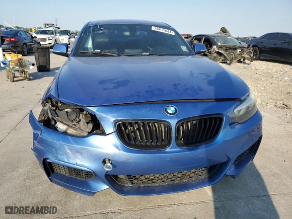 2015 BMW 2 Series 228i xDrive with VIN WBA1G9C55FVX96622, listed as a Copart auction lot 75411644 with 117,812 mi miles and Salvage Title. Bid and sale history available at carsss.com. Image 5.