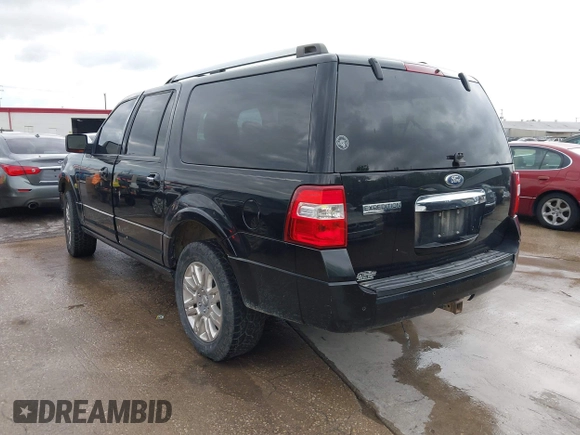 2011 Ford Expedition EL Limited with VIN 1FMJK2A5XBEF07297, listed as a IAAI auction lot 42095215 with 250,179 mi miles. Bid and sale history available at carsss.com. Image 3.