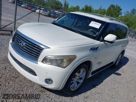 2014 Infiniti QX80 z VIN JN8AZ2NC1E9352276, wystawiony jako IAAI lot #42199182 z przebiegiem 173 548 mil mil oraz . Historia ofert i sprzedaży dostępna na DreamBid. Obrazek 2.