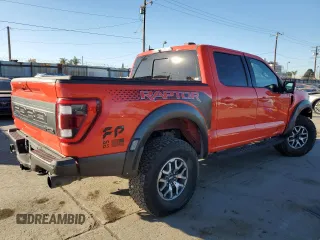 2021 Ford F-150 Raptor with VIN 1FTFW1RG0MFC28419, listed as a Copart auction lot 88366665 with 42,457 mi miles and Salvage Title. Bid and sale history available at carsss.com. Image 3.