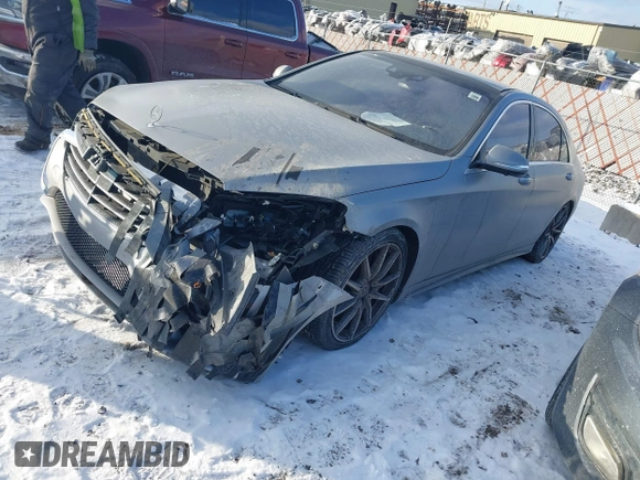 2015 Mercedes-Benz S-Class S 550 with VIN WDDUG8CB5FA108907, listed as a IAAI auction lot 41401448 with 96,035 mi miles. Bid and sale history available at carsss.com. Image 17.
