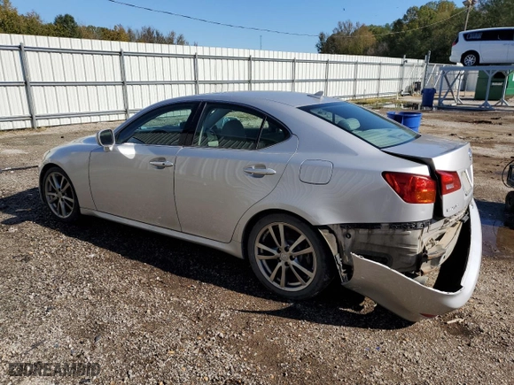 2008 Lexus IS 250 with VIN JTHBK262285084813, listed as a Copart auction lot 80146144 with 0 mi miles and Salvage Title. Bid and sale history available at carsss.com. Image 2.