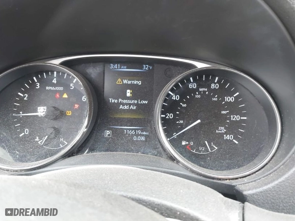 2016 Nissan Rogue SV with VIN KNMAT2MTXGP646420, listed as a IAAI auction lot 41635689 with 116,619 mi miles. Bid and sale history available at carsss.com. Image 7.