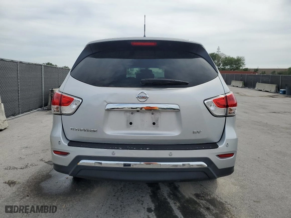 2016 Nissan Pathfinder S with VIN 5N1AR2MNXGC606826, listed as a Copart auction lot 49834535 with 139310 miles and Salvage Title. Bid and sale history available at carsss.com. Image 6.