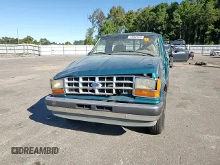 1992 Ford Ranger with VIN 1FTCR10A3NTA81065, listed as a Copart auction lot 74002434 with 9,827 mi miles and Salvage Title. Bid and sale history available at carsss.com. Image 10.