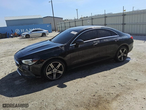 2020 Mercedes-Benz CLA with VIN WDD5J4GB3LN021875, listed as a Copart auction lot 46845125 with 41,100 mi miles and Clean Title. Bid and sale history available at carsss.com. Image 1.