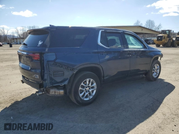 2022 Chevrolet Traverse LS with VIN 1GNEVFKW8NJ193745, listed as a Copart auction lot 50677525 with 41,041 mi miles and Salvage Title. Bid and sale history available at carsss.com. Image 3.