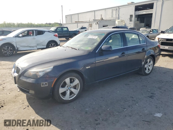 2008 BMW 5 Series 528xi with VIN WBANV13598CZ59411, listed as a Copart auction lot 54164515 with 143,019 mi miles and Clean Title. Bid and sale history available at carsss.com. Image 1.