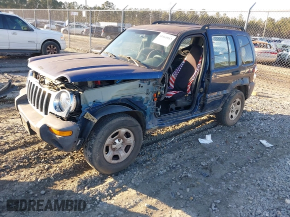 2004 Jeep Liberty Sport with VIN 1J4GK48K24W116576, listed as a IAAI auction lot 41461013 with 233,734 mi miles and . Bid and sale history available at DreamBid. Image 2.