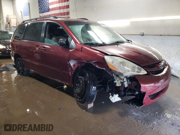 2006 Toyota Sienna CE with VIN 5TDZA23C16S460618, listed as a Copart auction lot 48581875 with 185,505 mi miles and Salvage Title. Bid and sale history available at carsss.com. Image 4.