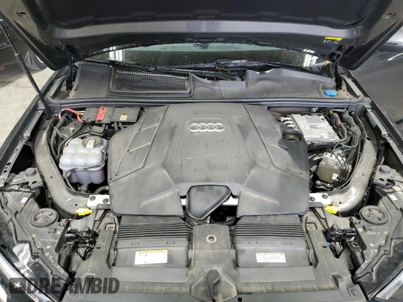 2021 Audi Q7 Premium Plus with VIN WA1LXAF7XMD035947, listed as a Copart auction lot 59604885 with 25,850 mi miles and Salvage title. Bid and sale history available at DreamBid. Image 12.