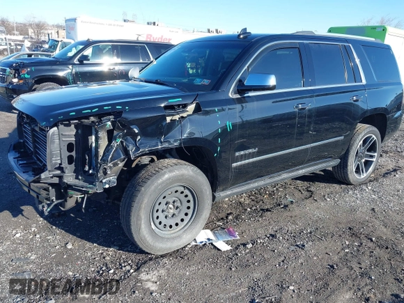 2019 GMC Yukon Denali with VIN 1GKS2CKJ8KR104796, listed as a IAAI auction lot 41843188 with 91,340 mi miles. Bid and sale history available at carsss.com. Image 2.